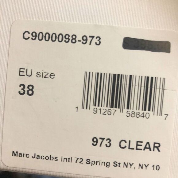 MARC JACOBS Women's Slingback Kitten-heel Pumps In Clear Size 38 - Picture 6 of 12